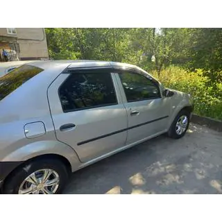 Ветровики на окна (4 шт., Sunplex Sport) Renault Logan I 2008-2013 гг. фото 4