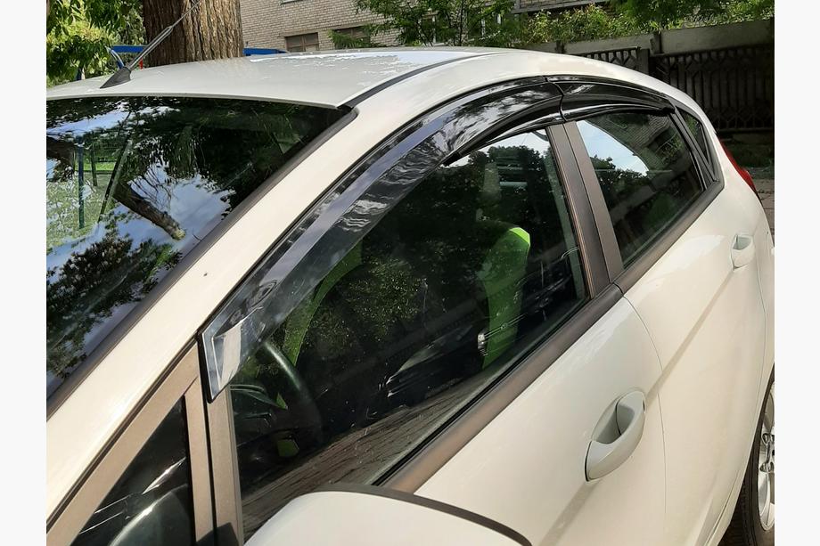 Ford Fiesta 2008-2017 гг. Ветровики на окна (4 шт., Sunplex Sport) Фото 8