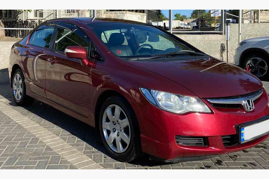 Honda Civic Sedan VIII 2006-2011 гг. Ветровики на окна (4 шт., Sunplex Sport) Фото 4