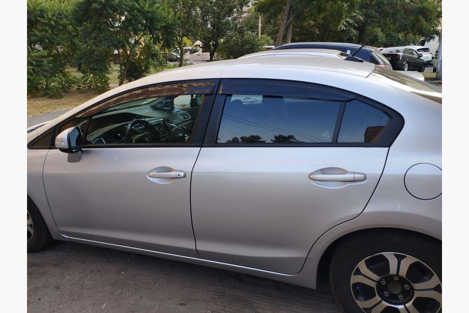 Honda Civic Sedan IX 2011-2016 гг. Ветровики на окна (4 шт., Sunplex Sport) Фото 4
