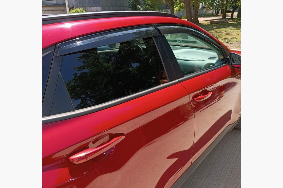 Hyundai Kona 2017-2023 гг. Ветровики на окна (4 шт., Sunplex Sport) Фото 13