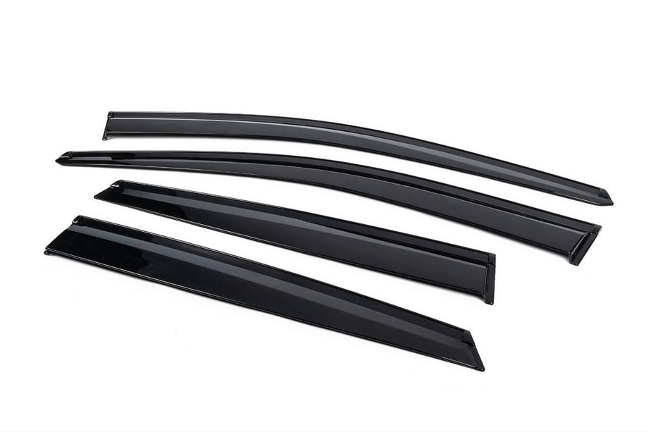 Hyundai Kona 2017-2023 гг. Ветровики на окна (4 шт., Sunplex Sport) Фото 10
