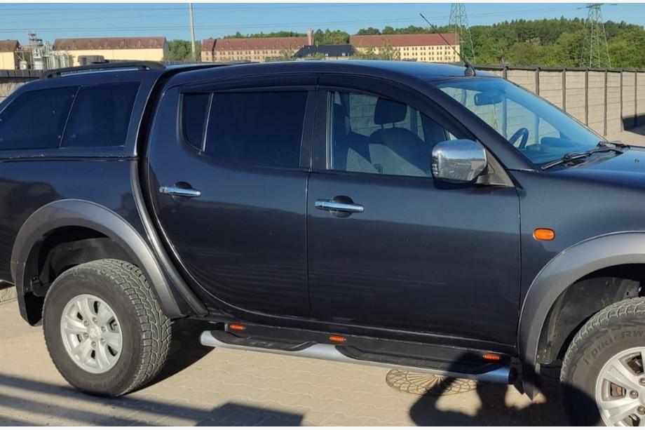 Mitsubishi L200 2006-2015 гг. Ветровики на окна (4 шт., Sunplex Sport) Фото 3