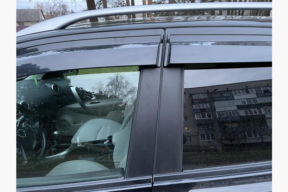 Nissan Qashqai 2007-2010 гг. Ветровики на окна (4 шт., Sunplex Sport) Фото 10