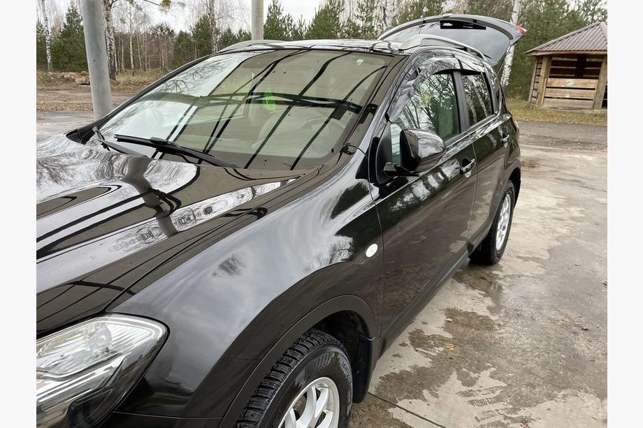 Nissan Qashqai 2007-2010 гг. Ветровики на окна (4 шт., Sunplex Sport) Фото 5