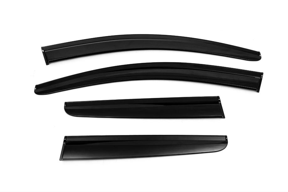 Nissan Qashqai 2007-2010 гг. Ветровики на окна (4 шт., Sunplex Sport) Фото 11