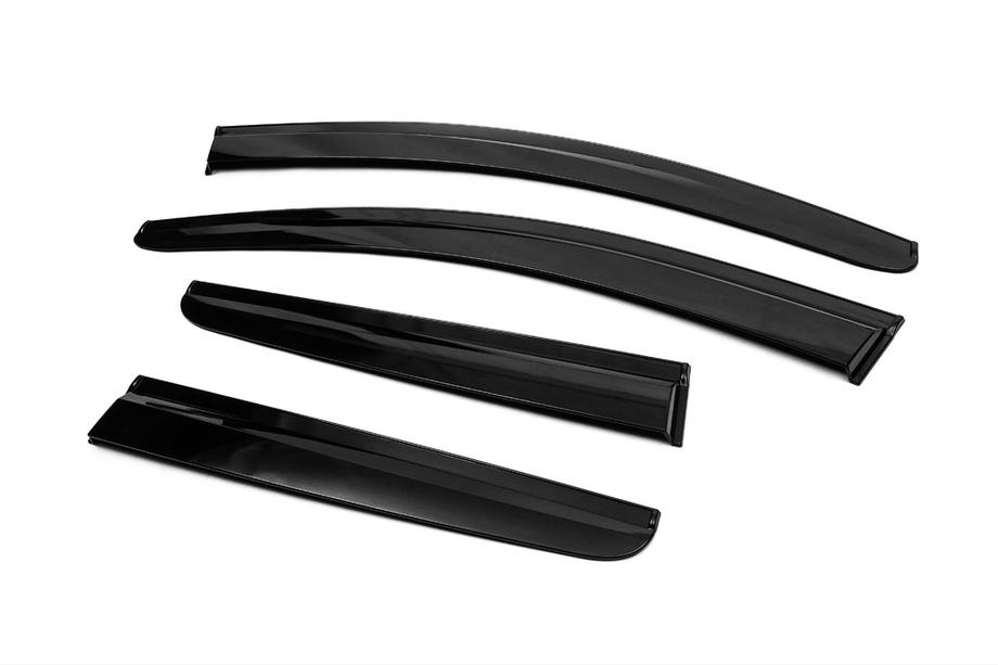 Nissan Qashqai 2007-2010 гг. Ветровики на окна (4 шт., Sunplex Sport) Фото 12