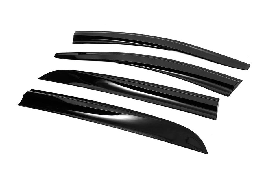 Opel Corsa D 2007-2014 гг. Ветровики на окна (4 шт., Sunplex Sport) Фото 2