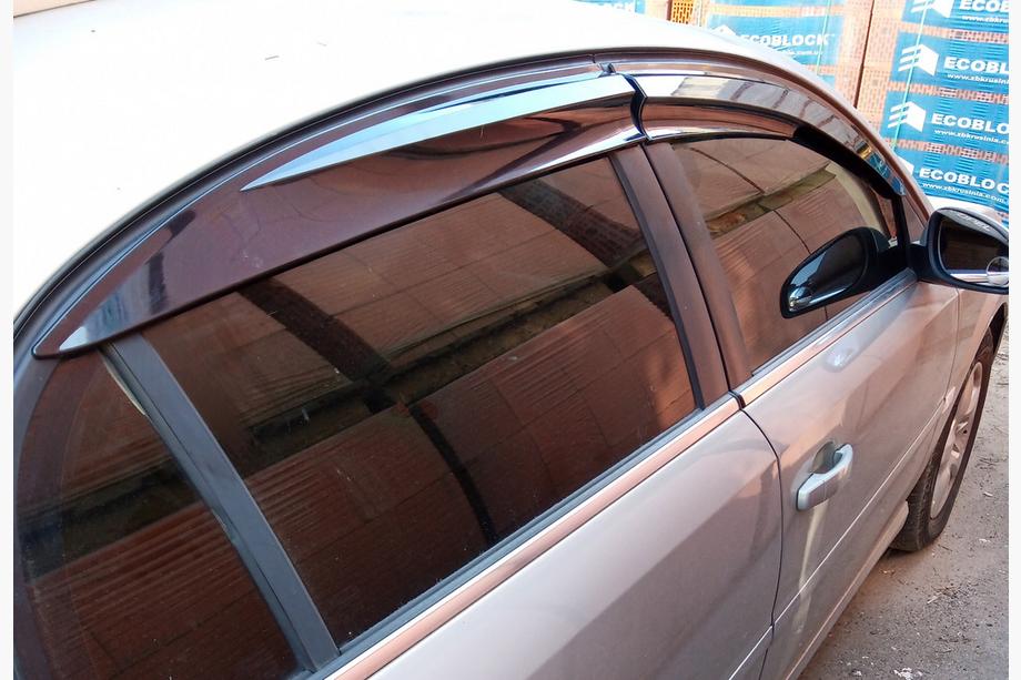 Opel Vectra C 2002-2008 гг. Ветровики SD (4 шт., Sunplex Sport) Фото 10