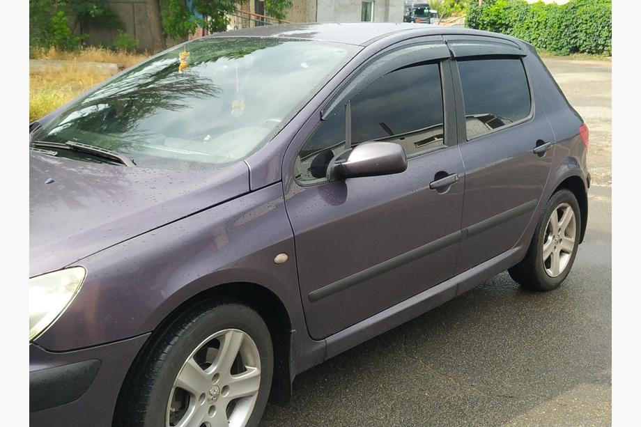Peugeot 307 2001-2008 гг. Ветровики HB (4 шт., Sunplex Sport) Фото 3
