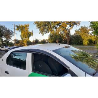 Renault Logan III 2013- гг. Ветровики (4 шт, Sunplex Sport)