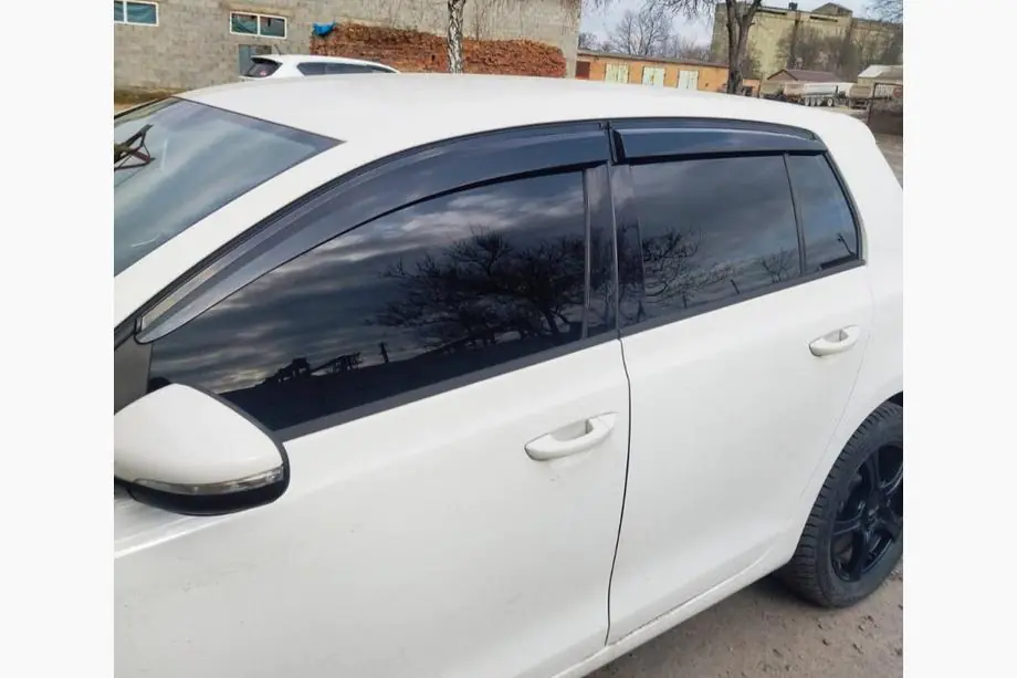 Volkswagen Golf 6 2008-2014 гг. Ветровики HB (4 шт., Sunplex Sport) Фото 1