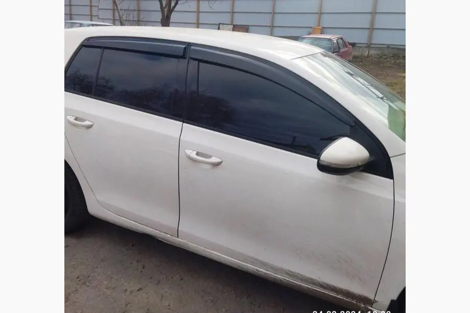 Volkswagen Golf 6 2008-2014 гг. Ветровики HB (4 шт., Sunplex Sport) Фото 4