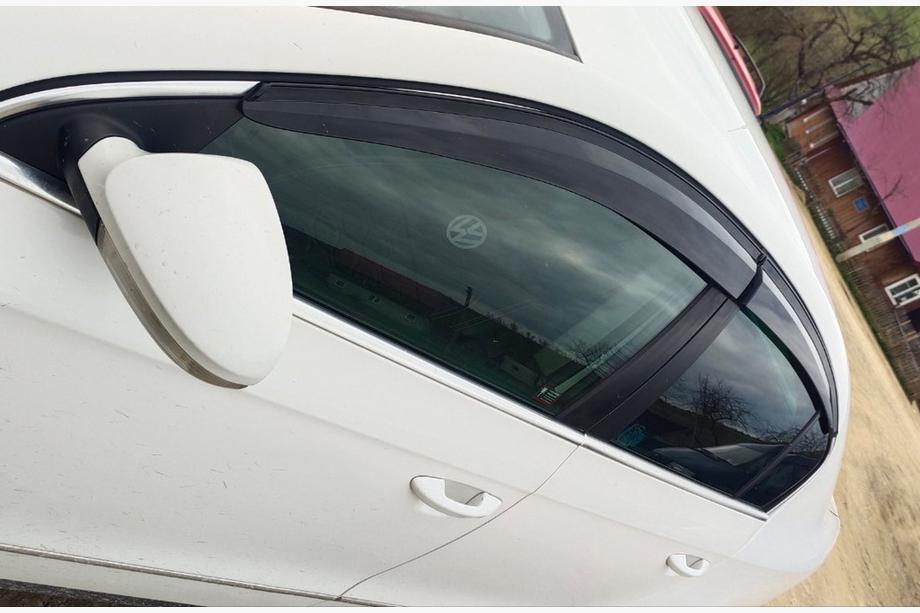 Volkswagen Passat B6 2006-2012 гг. Ветровики SD (4 шт., Sunplex Sport) Фото 3