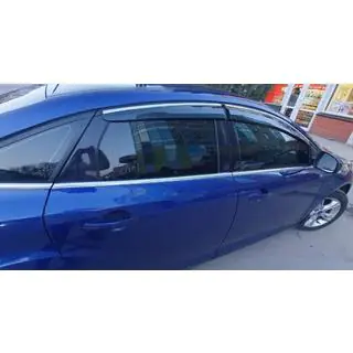 Ветровики с хромированным молдингом HB/Sedan (4 шт., Sunplex Chrome) фото 2