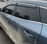 Renault Kadjar 2015-2022 гг. Ветровики с хромированным молдингом (4 шт., Sunplex Chrome) фото 4