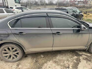 Volkswagen Passat B8 2015-2023 гг. Ветровики с хромированным молдингом SD (4 шт., Sunplex Chrome) фото 3