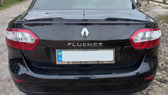 Renault Fluence 2009-2016 гг. Спойлер LIP (Sunplex, черный) (125,4см x 7,2см) фото 2