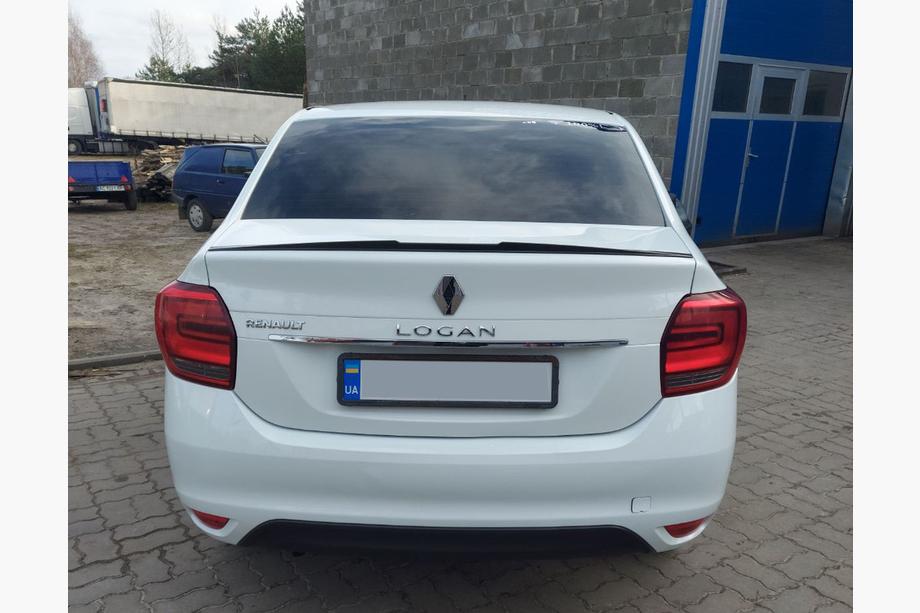 Renault Logan II 2013-2022 гг. Спойлер Lip (Sunplex, черный) (118,5см x 5,5см) Image