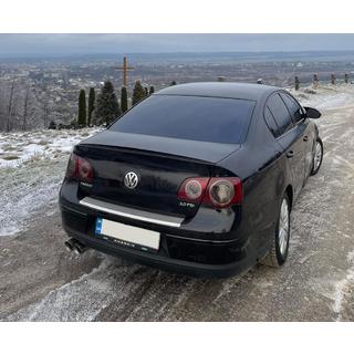 Volkswagen Passat B6 2006-2012гг. Спойлер LIP (Sunplex, черный) (115,8см*6,3см)