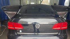 Volkswagen Passat B7 2012-2015 гг. Спойлер Lip (Sunplex, черный, для EU) (115,8см x 6,3см) фото 6