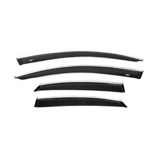 Ветровики с хромированным молдингом (4 шт, HIC) фото 1