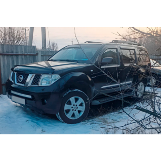 Ветровики на окна (4 шт, HIC) Nissan Pathfinder R51 2005-2014 гг. фото 3