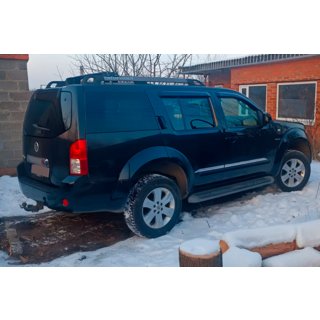 Ветровики на окна (4 шт, HIC) Nissan Pathfinder R51 2005-2014 гг. фото 4