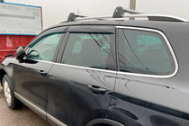 Porsche Cayenne 2010-2017 гг. Ветровики на окна (4 шт, HIC) фото 3