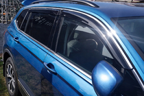 Volkswagen Tiguan 2016-2023 гг. Ветровики Allspace LWB (4 шт, HIC) фото 1