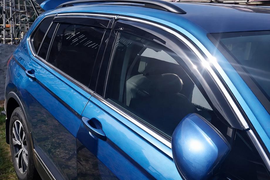 Volkswagen Tiguan 2016-2023 гг. Ветровики Allspace LWB (4 шт, HIC) Image