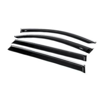 Ветровики с хромированным молдингом Allspace LWB (4 шт, HIC) фото 2