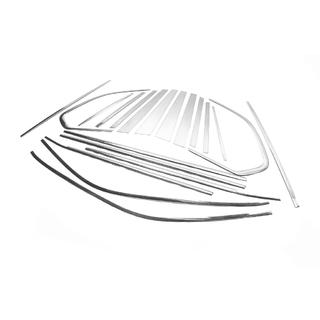 Полное Обрамление Стекол Нержавейка BMW X5 E70 2007-2013 гг. фото 3