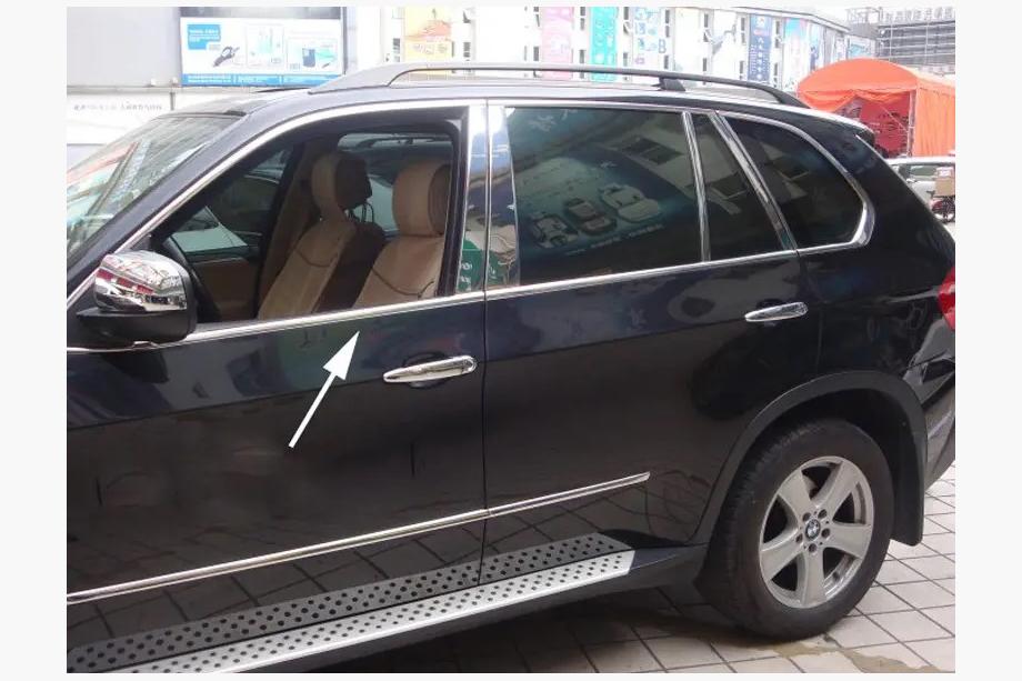BMW X5 E70 2007-2013 гг. Полное Обрамление Стекол Нержавейка Image