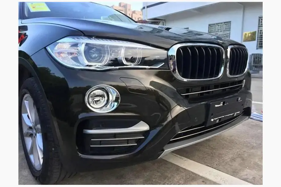 BMW X6 F16 2014-2019 гг. Комплект накладок на решетку бампера Фото 2