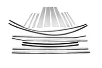 BMW X6 F16 2014-2019 гг. Комплект молдингов на окна (18 шт) фото 2