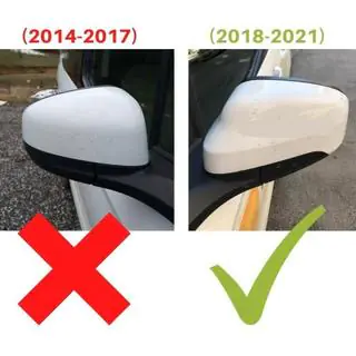 Накладки на Зеркала BMW-Style (2018↗, 2 шт) Ford Courier 2014-2023 гг. фото 4