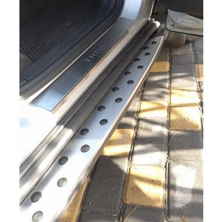 Боковые Подножки OEM V1 (2 шт., Алюминий) Chevrolet Trax 2012-2023 гг. фото 4