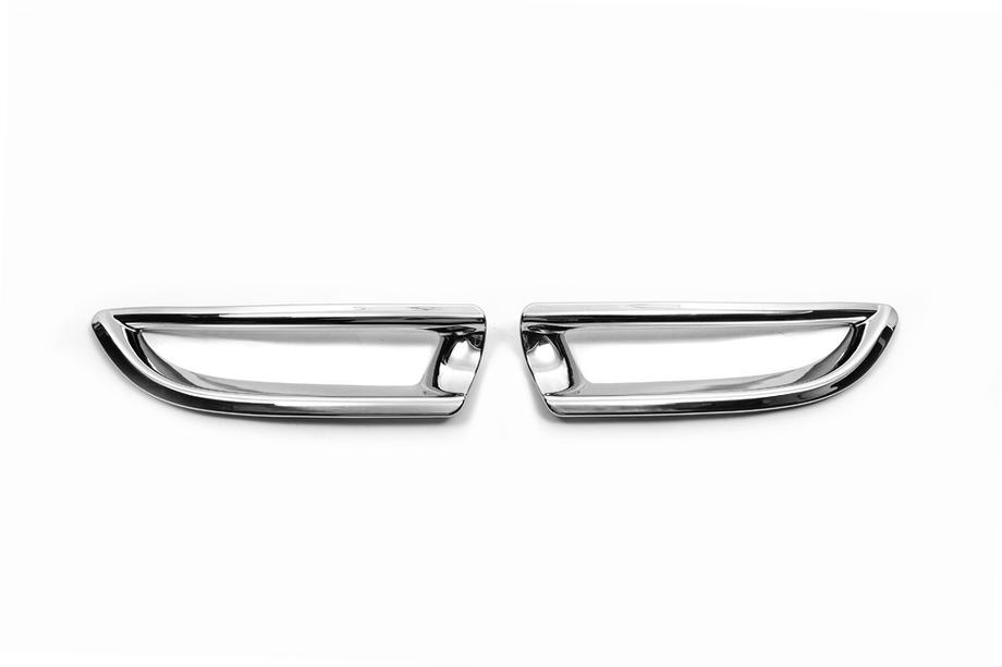 Honda CRV 2012-2016 гг. Хромированные накладки на задние противотуманные фары (2 шт, ABS) Фото 3