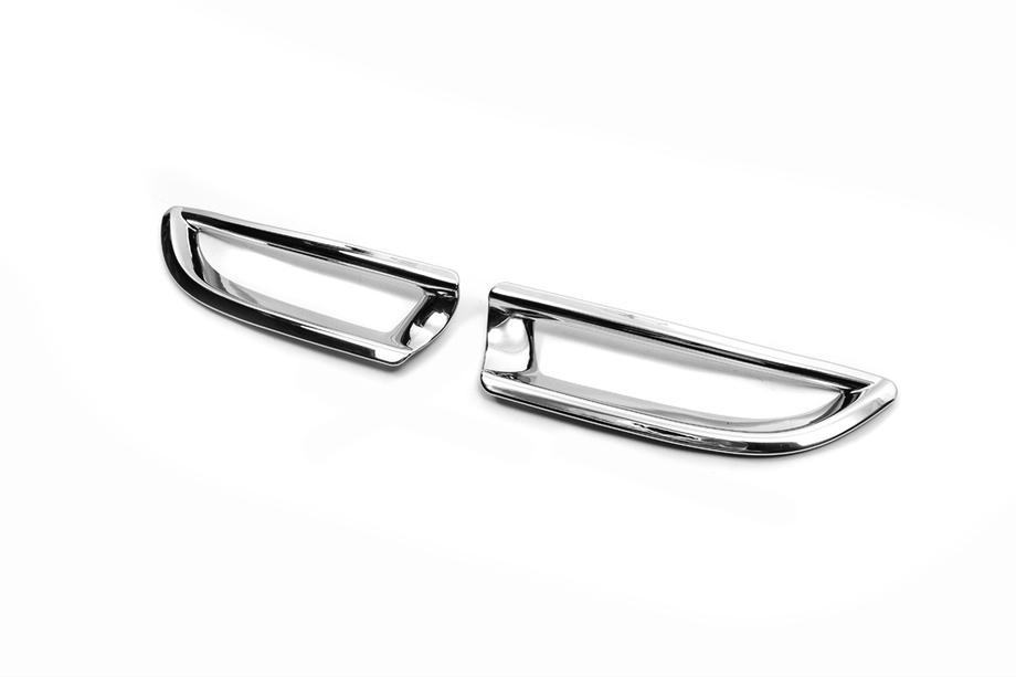 Honda CRV 2012-2016 гг. Хромированные накладки на задние противотуманные фары (2 шт, ABS) Фото 4