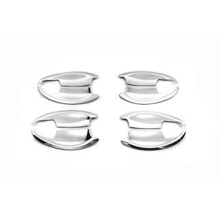 Хромированные накладки под ручки (4 шт, ABS) Honda CRV 2012-2016 гг. фото 1