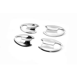 Хромированные накладки под ручки (4 шт, ABS) Honda CRV 2012-2016 гг. фото 2