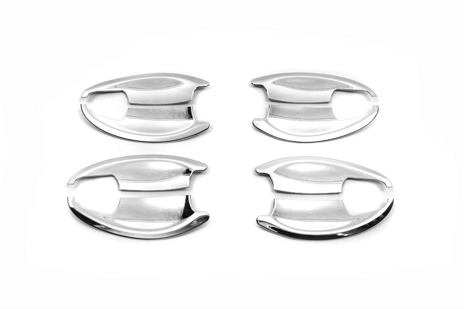 Honda CRV 2012-2016 гг. Хромированные накладки под ручки (4 шт, ABS) Image