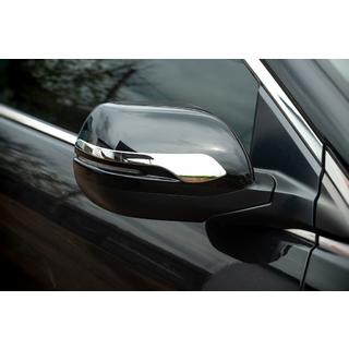 Накладки-полоски на зеркала (2 шт, ABS) Honda CRV 2012-2016 гг. фото 1