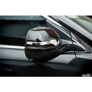 Накладки-полоски на зеркала (2 шт, ABS) Honda CRV 2012-2016 гг. фото 2