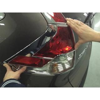 Накладки на задние фонари (2 шт, ABS) Honda CRV 2012-2016 гг. фото 2