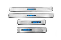 Honda CRV 2012-2016 гг. Накладки на пороги Libao LED (4 шт, нержавейка) фото 2