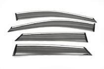 Hyundai IX-35 2010-2015 гг. Хромированные дефлекторы окон (4 шт, ABM) фото 1