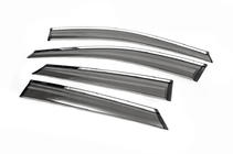 Hyundai IX-35 2010-2015 гг. Хромированные дефлекторы окон (4 шт, ABM) фото 2