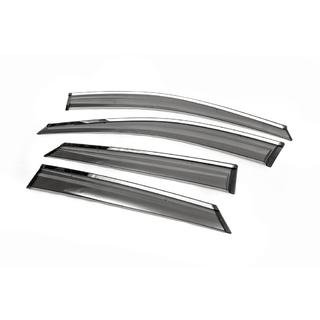 Хромированные дефлекторы окон (4 шт, ABM) Hyundai IX-35 2010-2015 гг. фото 2